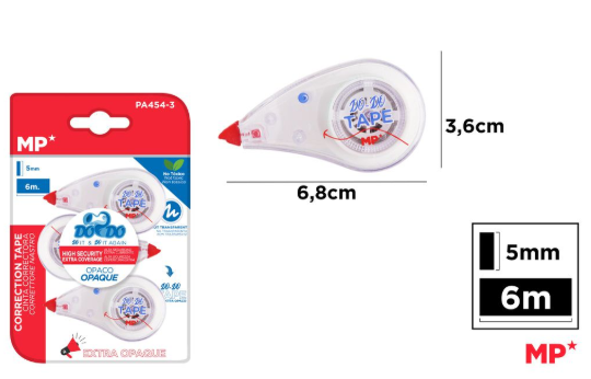 CORRECTOR TAPE + GLUE TAPE