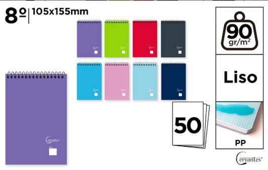 BLOCK 50Hojas **(1UD)** **(COLOR ALEATORIO)**
