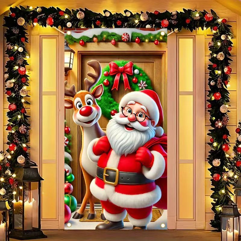 Funda para Puertas de Navidad