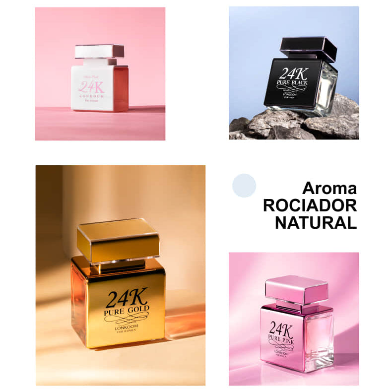 LONKOOM Perfume, 24K, 100ml, perfume para hombres, perfume para mujeres