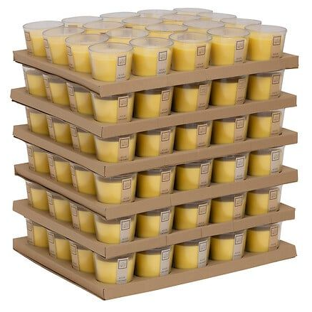 *VELA CITRONELA NINA 500 G RECIPIENTE CRISTAL EN BOX PALET BLANCO